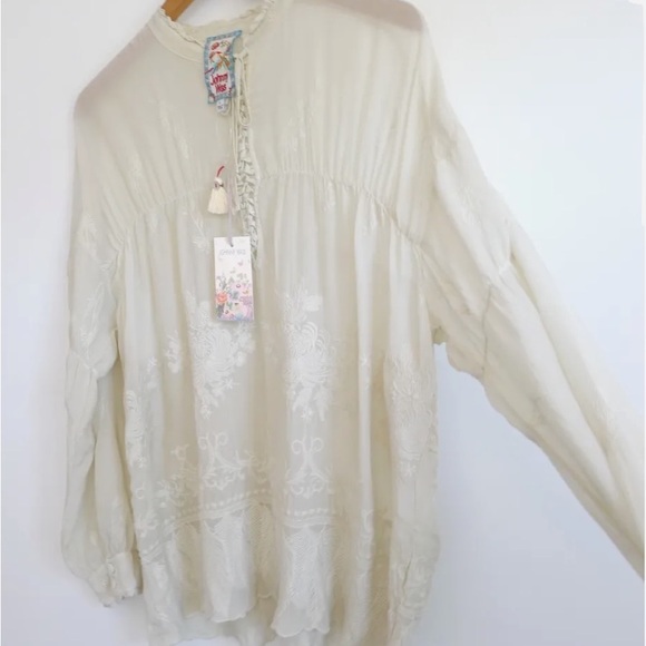 Johnny Was Feather Lara Top XS - Picture 6 of 9